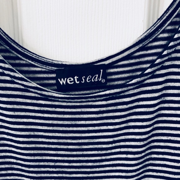 Gray and white Striped Sundress - Picture 3 of 3